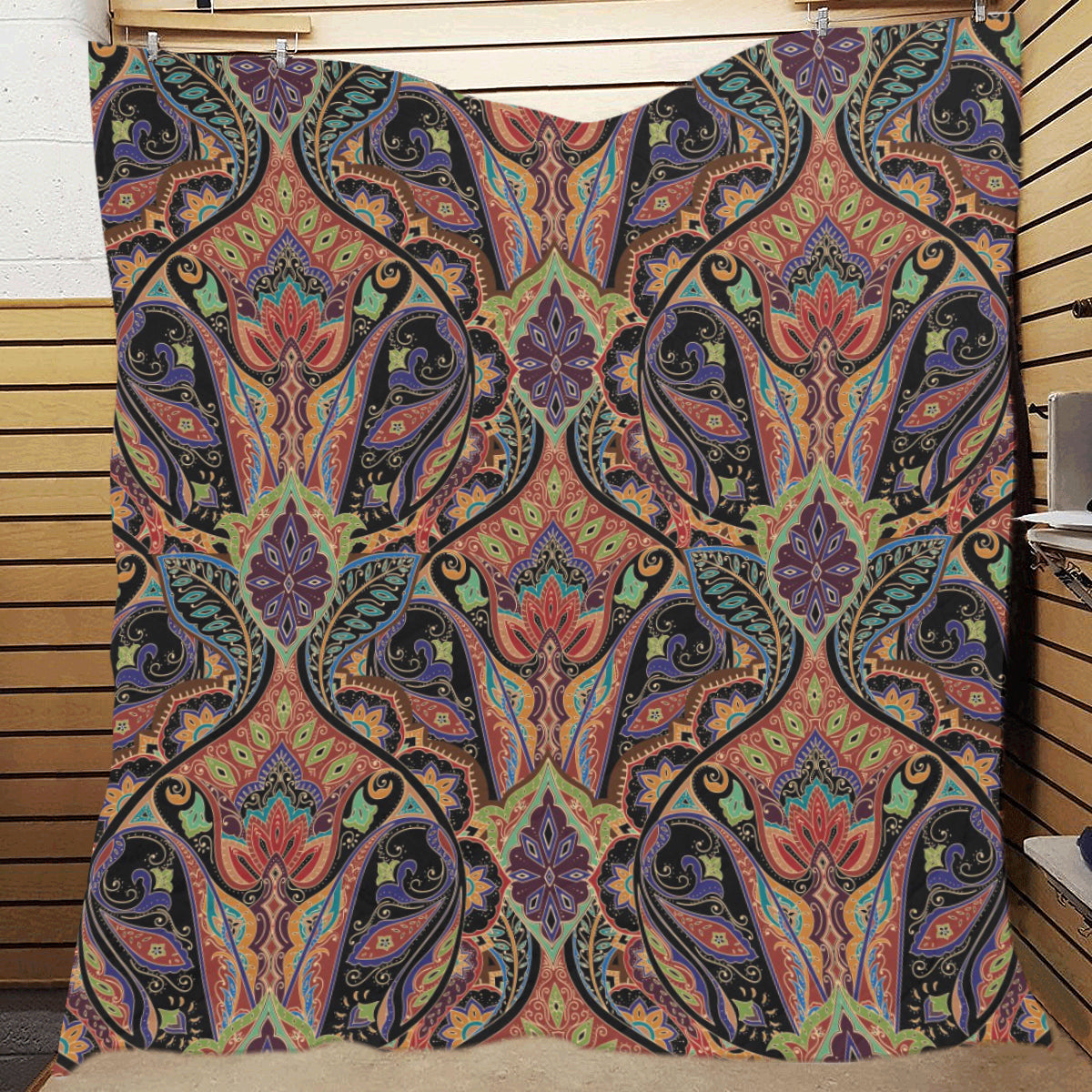 Bohemian Pattern Print Design 06 Premium Quilt