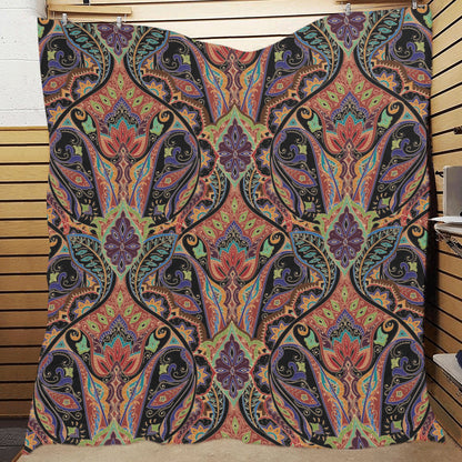 Bohemian Pattern Print Design 06 Premium Quilt