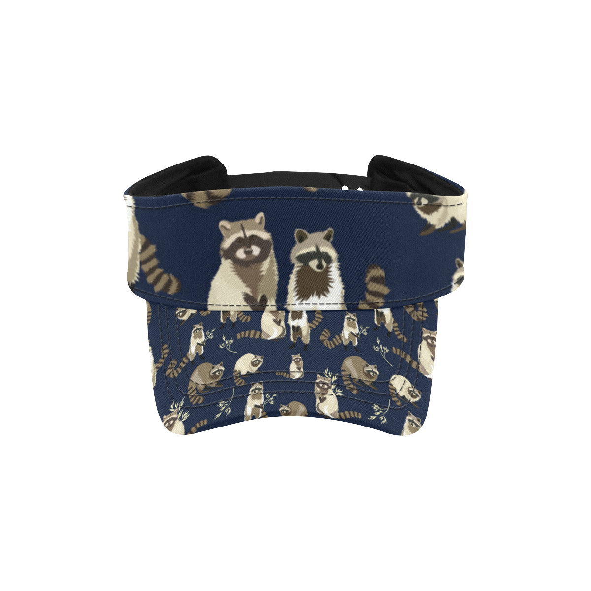 Raccoon Pattern Print Design A06 Unisex Sun Visor