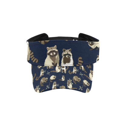 Raccoon Pattern Print Design A06 Unisex Sun Visor
