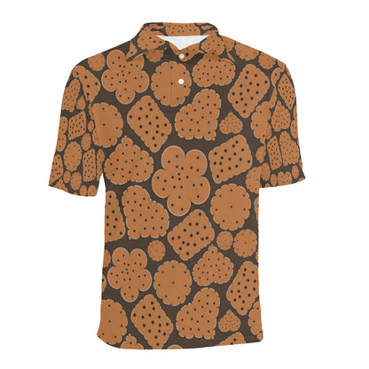 Cracker Pattern Print Design 01 Men Polo Shirt