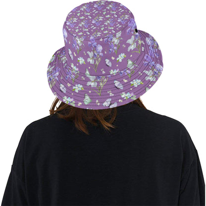 Iris Pattern Print Design IR09 Unisex Bucket Hat