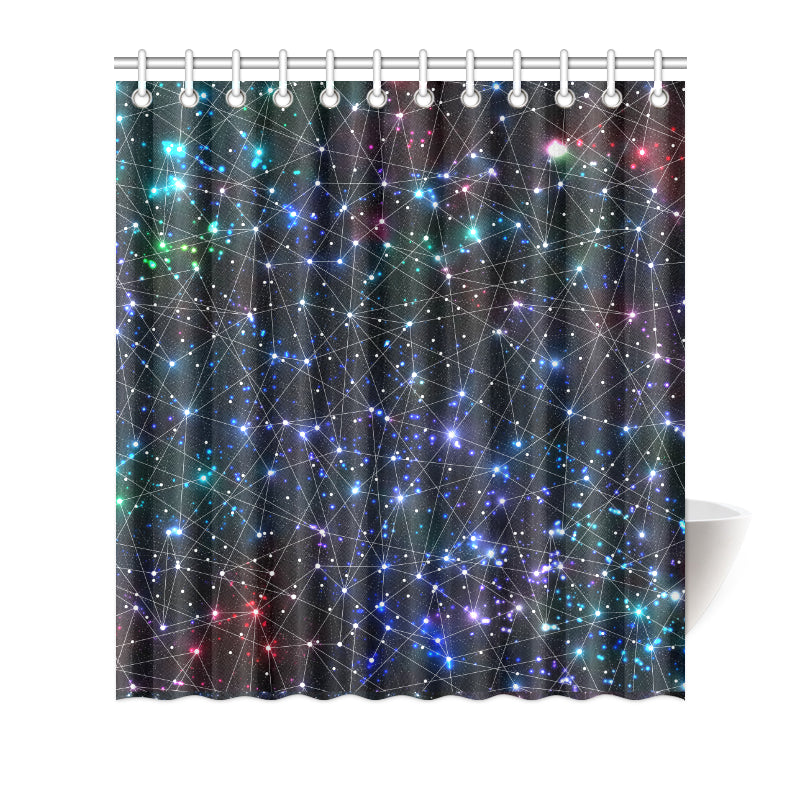 Cosmic Pattern Print Design 01 Shower Curtain
