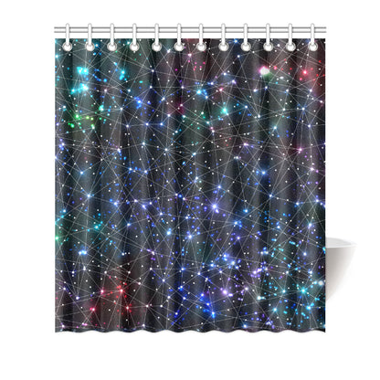 Cosmic Pattern Print Design 01 Shower Curtain