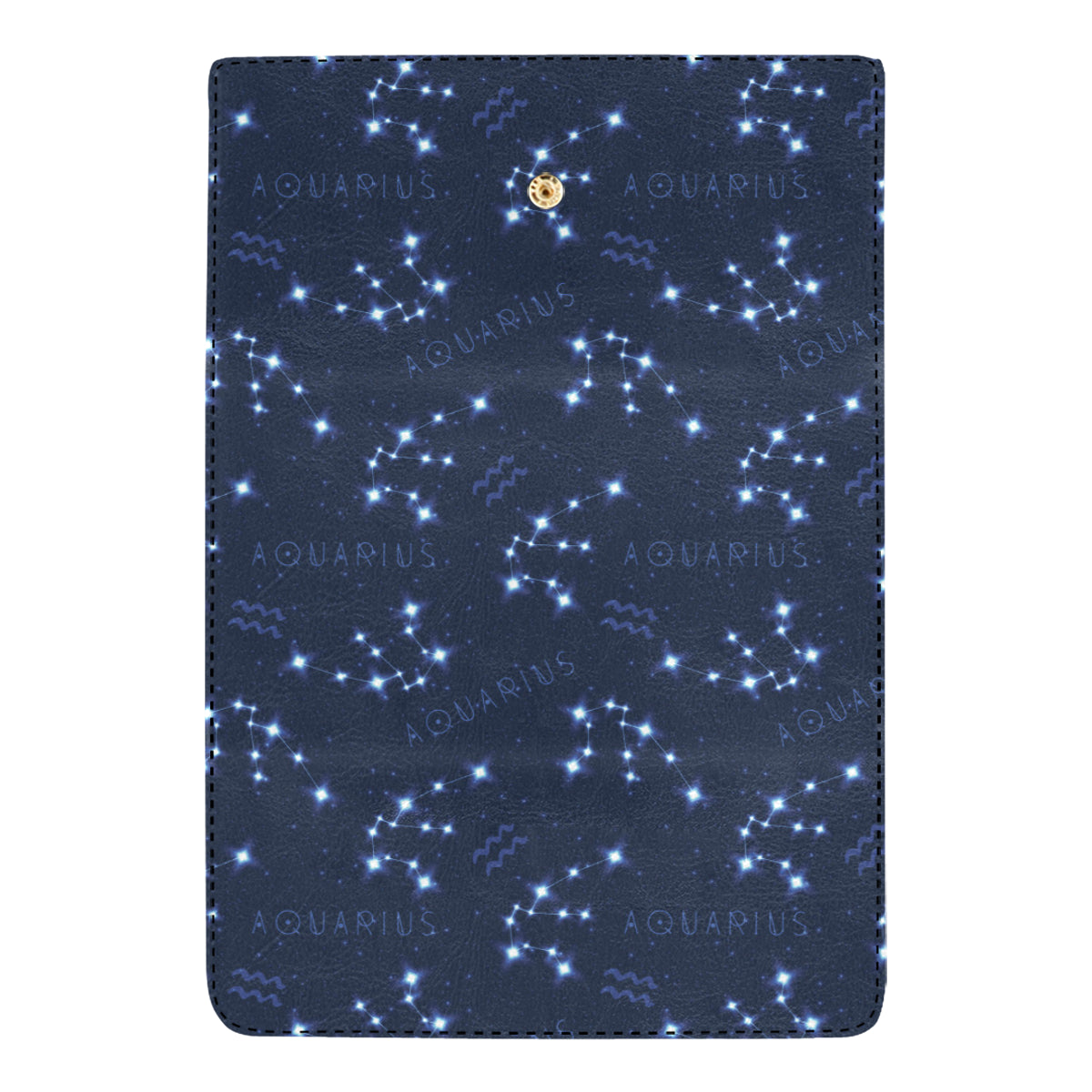 Aquarius Zodiac Pattern Print Design 02 Women's Trifold Wallet