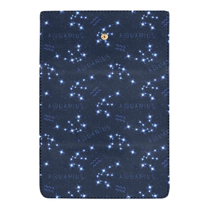 Aquarius Zodiac Pattern Print Design 02 Women's Trifold Wallet