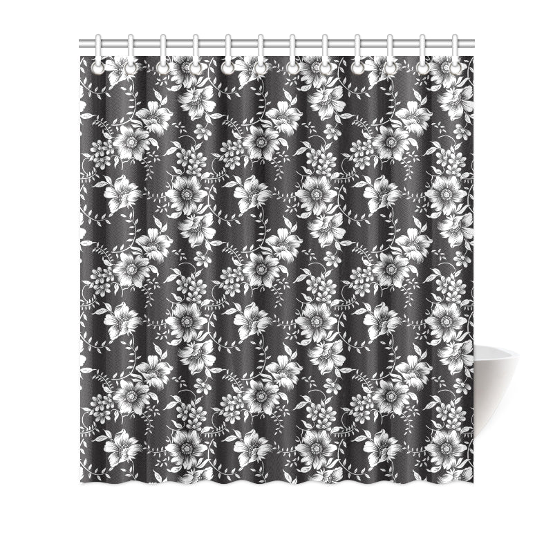 Gerberas Pattern Print Design GB02 Shower Curtain