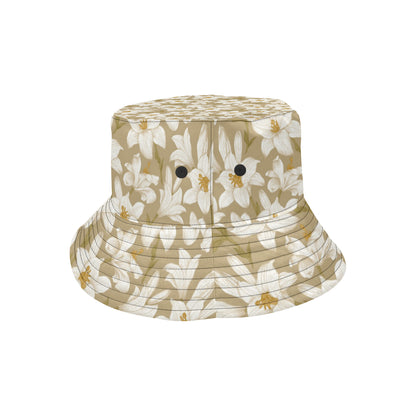 Lily Pattern Print Design LY07 Unisex Bucket Hat