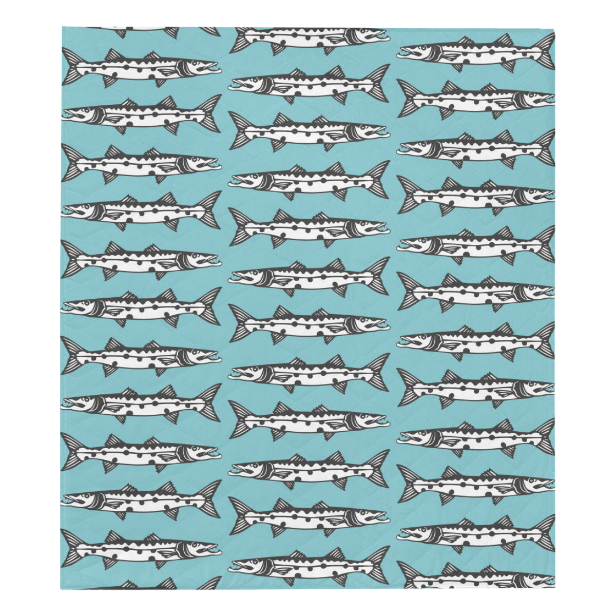 Barracuda Pattern Print Design 03 Premium Quilt