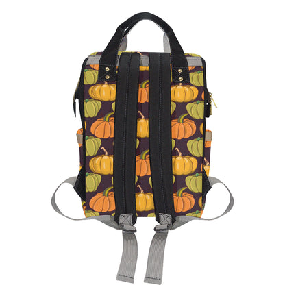 Pumpkin Pattern Print Design A01 Diaper Bag Backpack