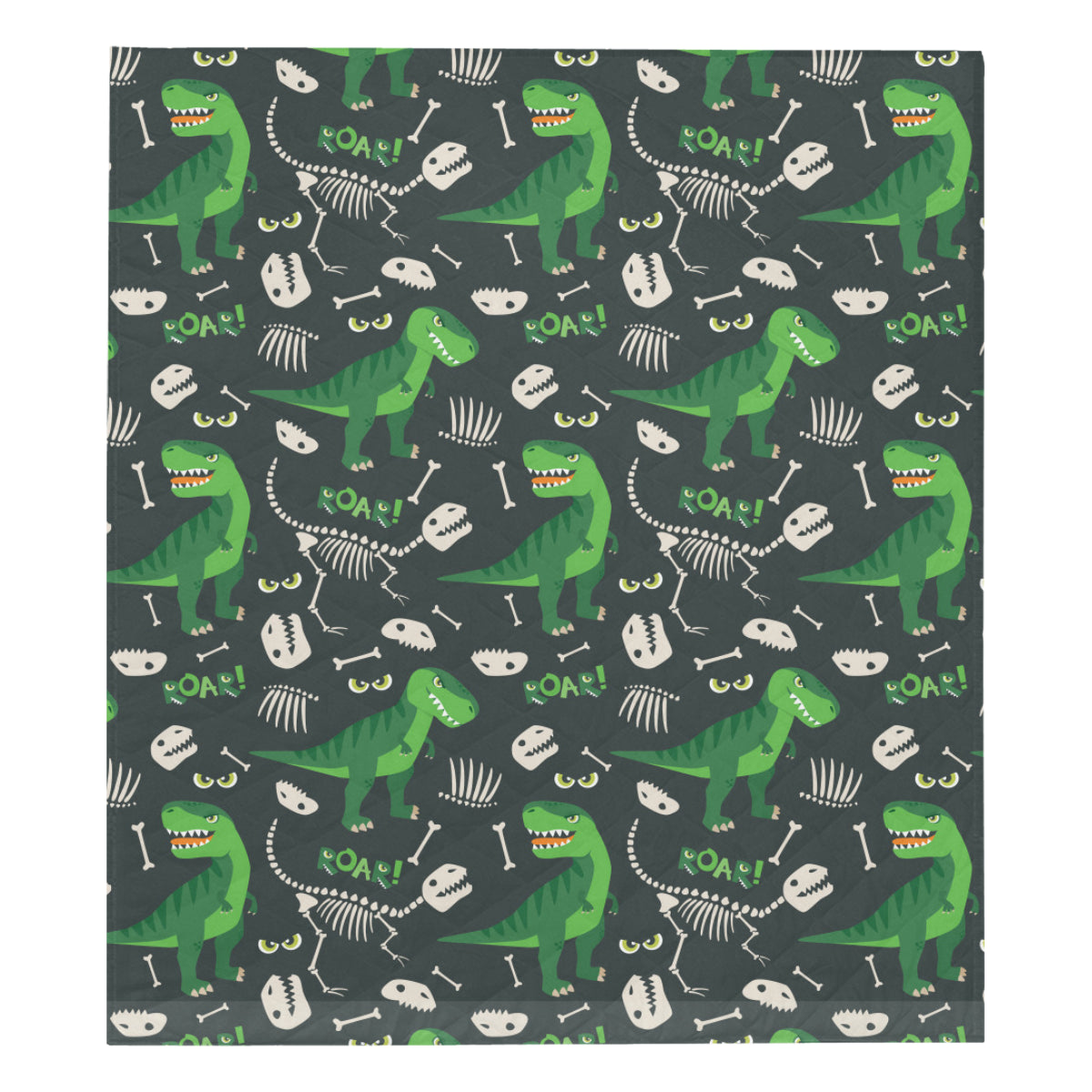 T Rex Pattern Print Design A05 Premium Quilt