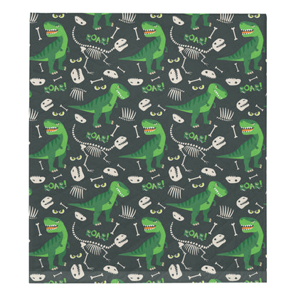 T Rex Pattern Print Design A05 Premium Quilt