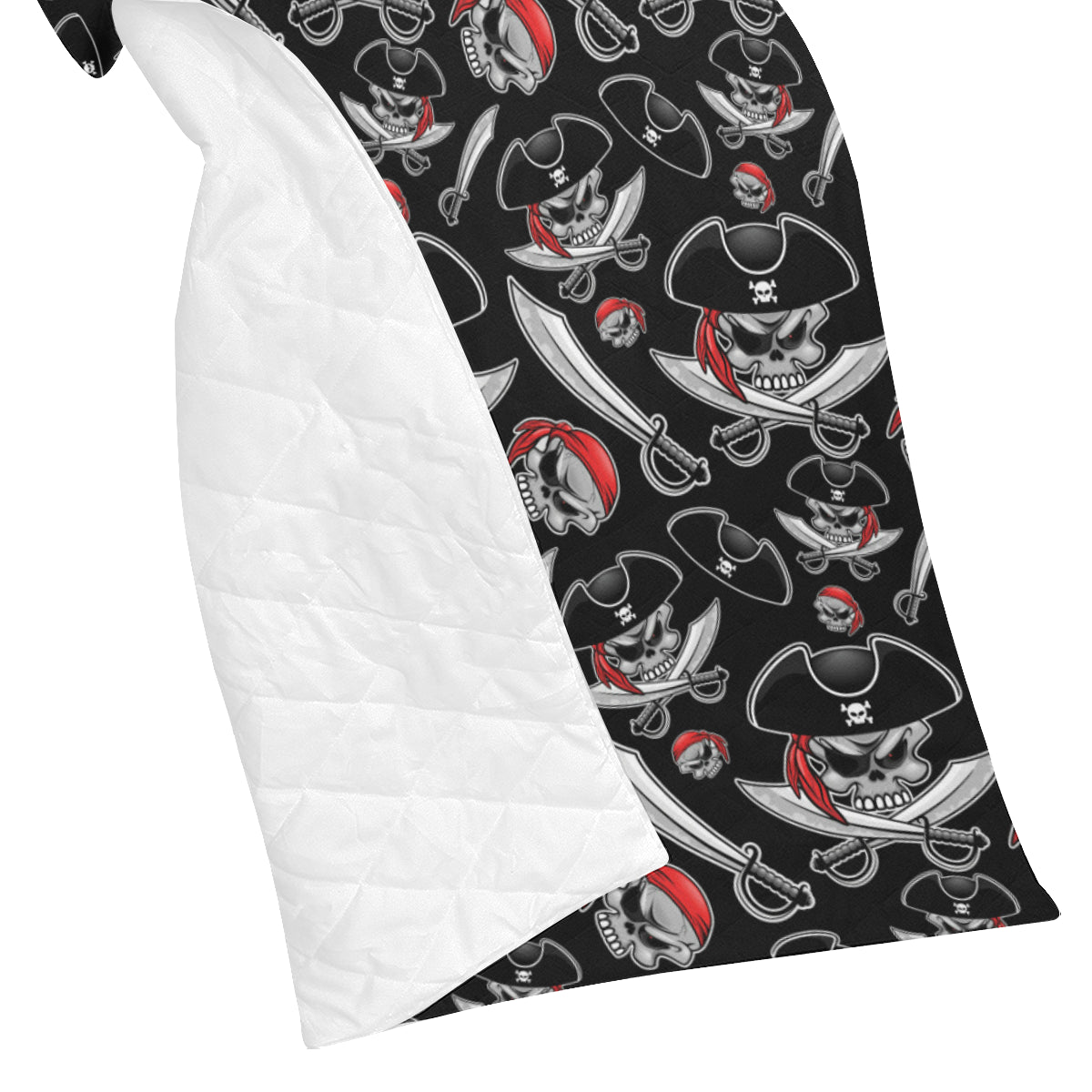 Pirate Pattern Print Design A05 Premium Quilt