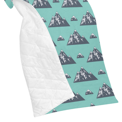 Mountain Pattern Print Design 01 Premium Quilt