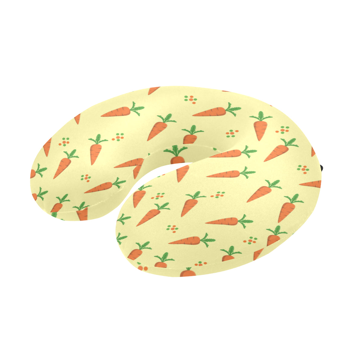 Carrot Pattern Print Design 04 U-Shaped Travel Neck Pillow