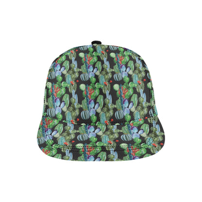 Cactus Watercolor Style Print Snapback Cap