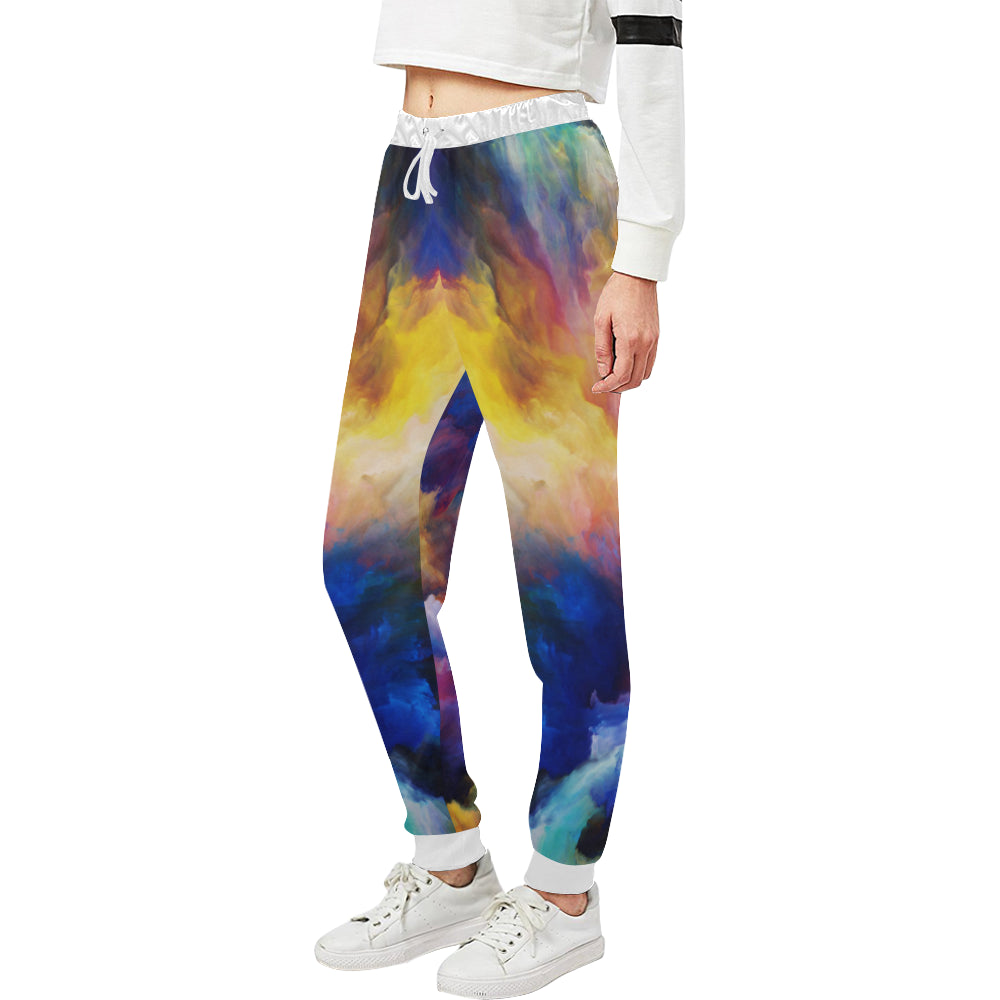Vortex Twist Swirl Water Color Design Unisex Sweatpants