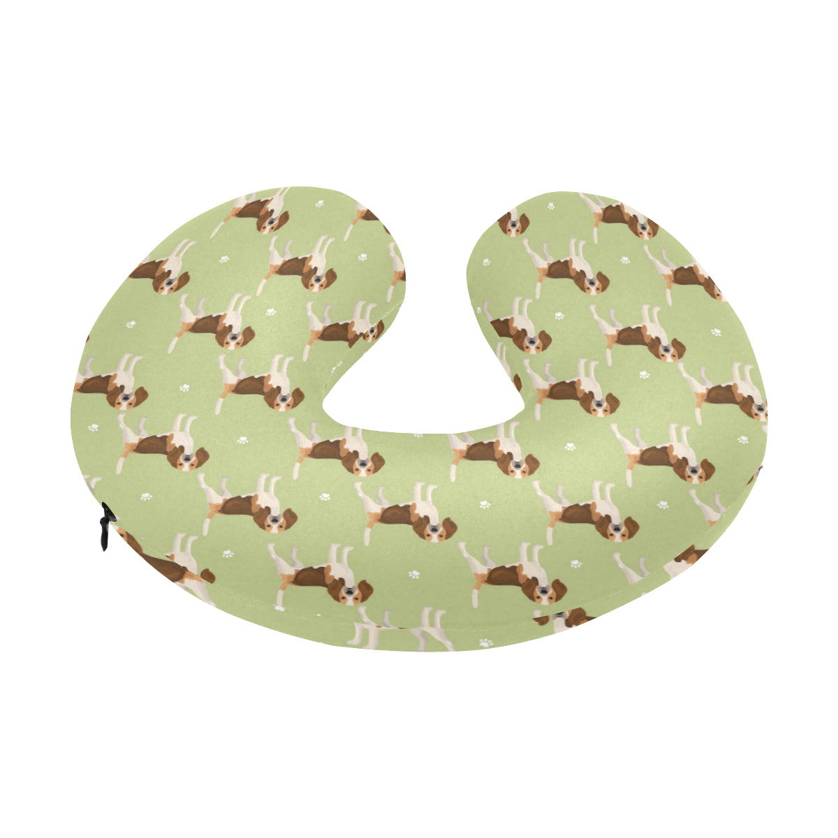 Beagle Pattern Print Design 07 U-Shaped Travel Neck Pillow