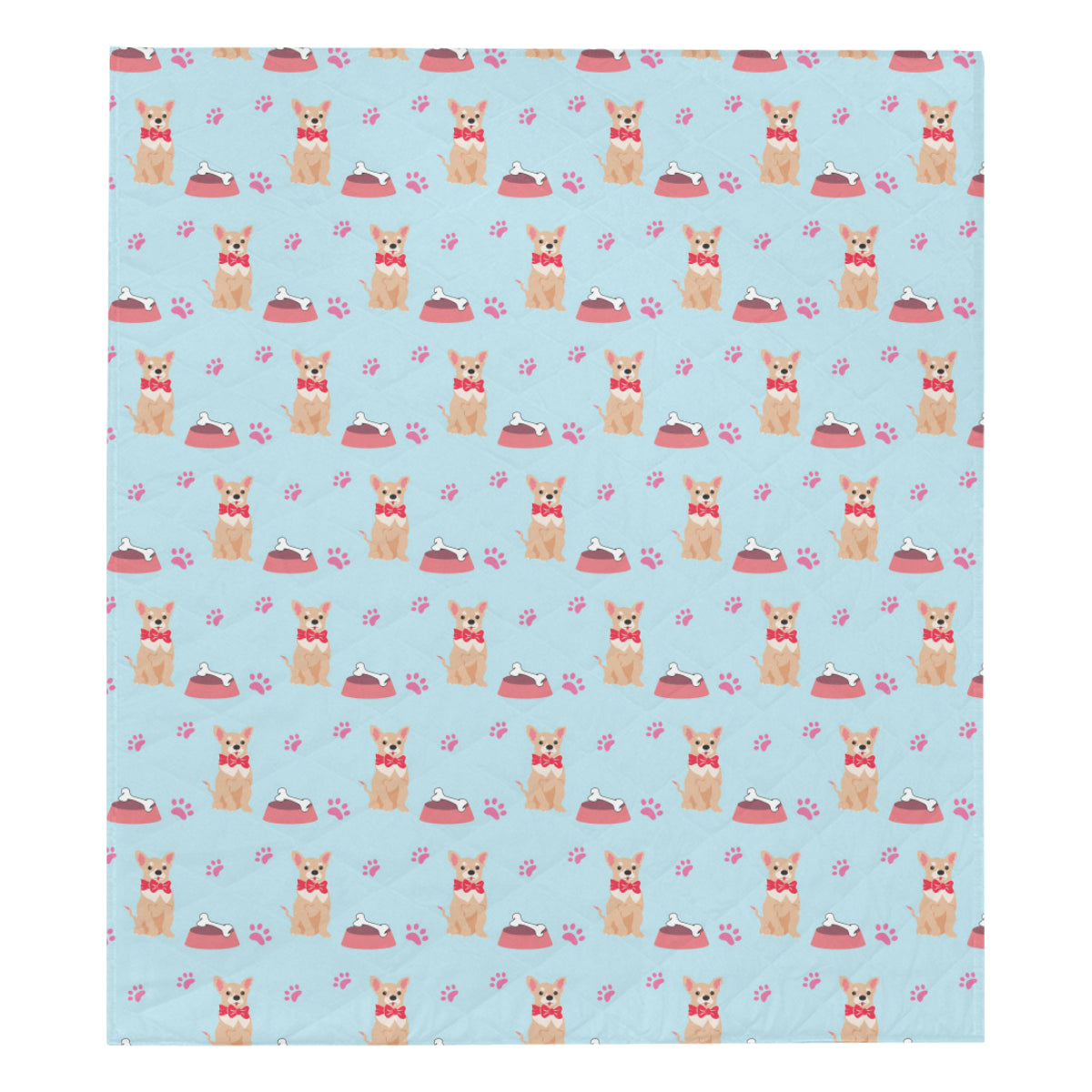 Chihuahua Pattern Print Design 05 Premium Quilt