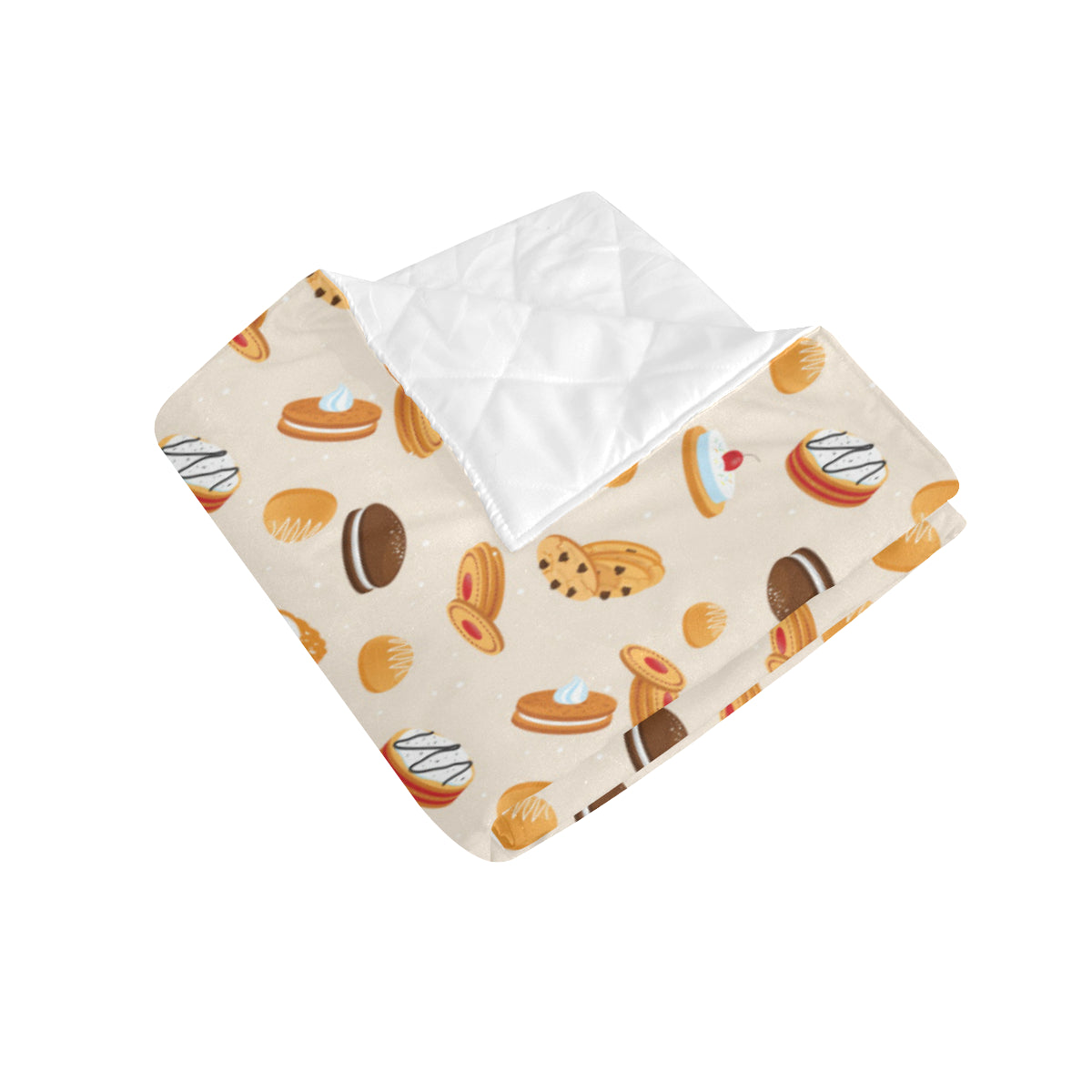 Biscuit Pattern Print Design 01 Premium Quilt