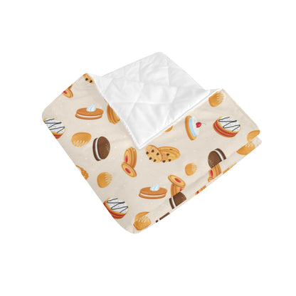 Biscuit Pattern Print Design 01 Premium Quilt