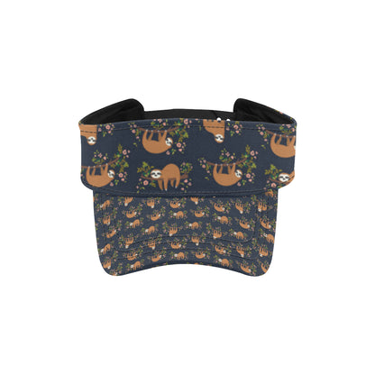 Sloth flower Design Themed Print Unisex Sun Visor