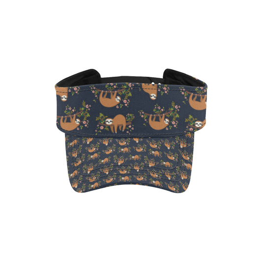 Sloth flower Design Themed Print Unisex Sun Visor