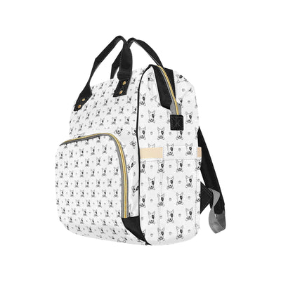 Bull Terriers Pattern Print Design 06 Diaper Bag Backpack