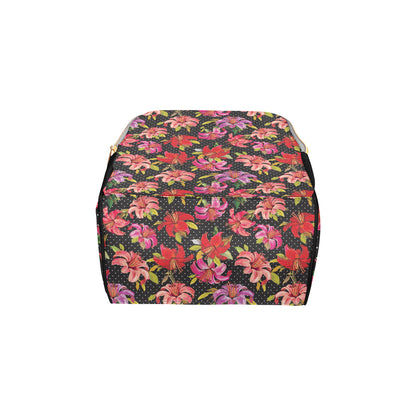 Lily Pattern Print Design LY012 Diaper Bag Backpack