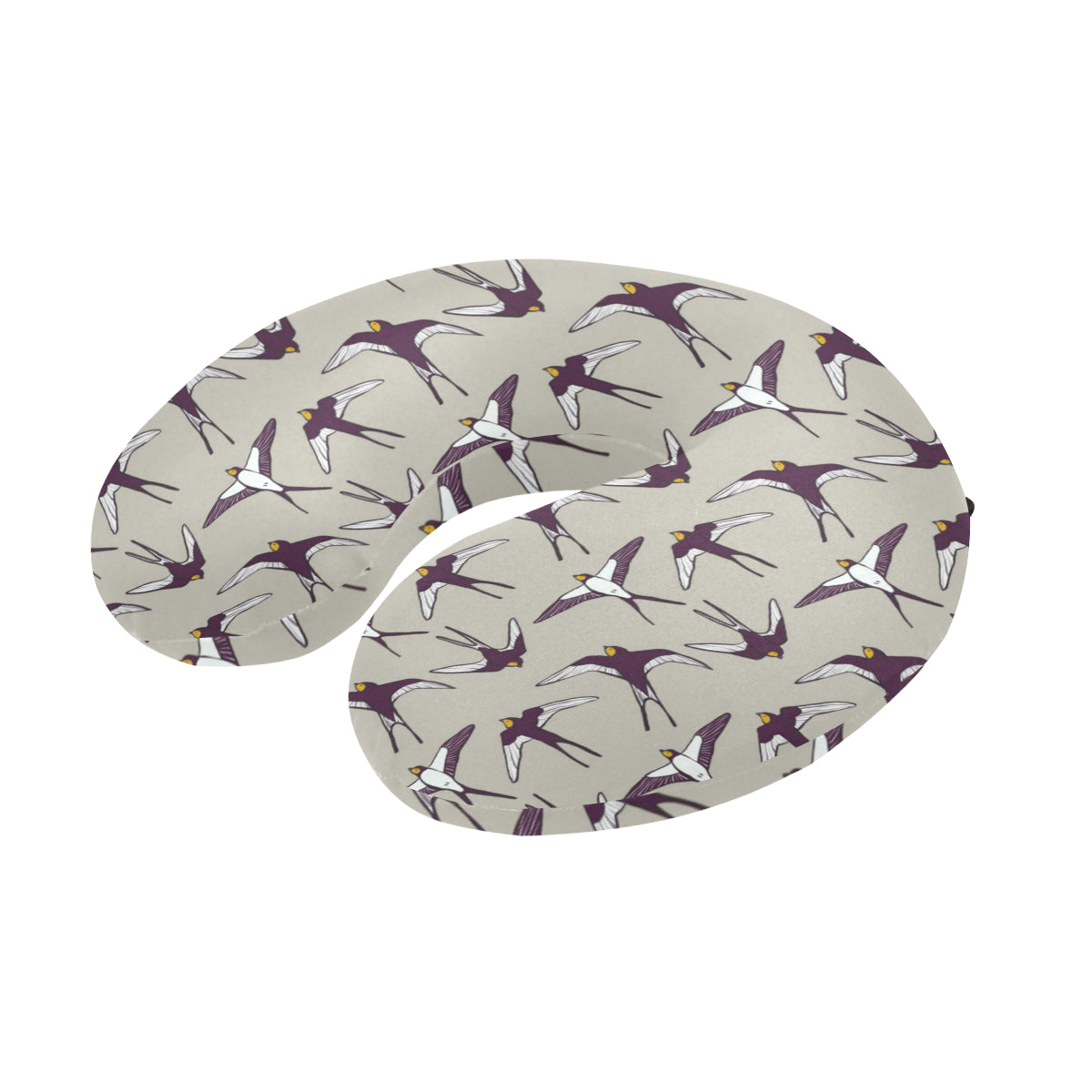 Swallow Bird Pattern Print Design 03 U-Shaped Travel Neck Pillow
