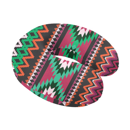 Mexican Pattern Print Design 01 U-Shaped Travel Neck Pillow
