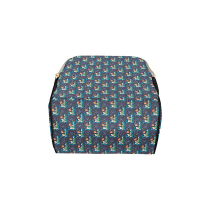 Aquarius Zodiac Pattern Print Design 03 Diaper Bag Backpack