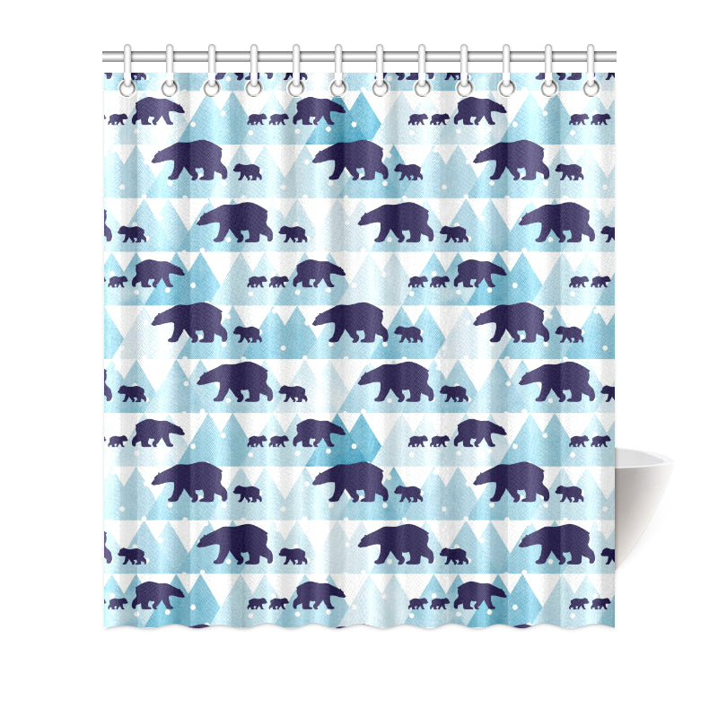 Bear Pattern Print Design BE01 Shower Curtain