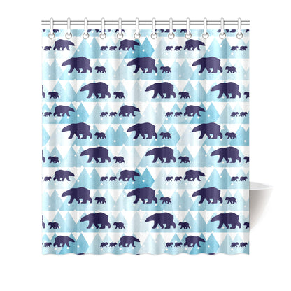 Bear Pattern Print Design BE01 Shower Curtain