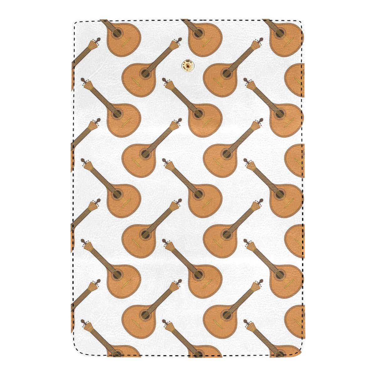 Mandolin Pattern Print Design 01 Women's Trifold Wallet