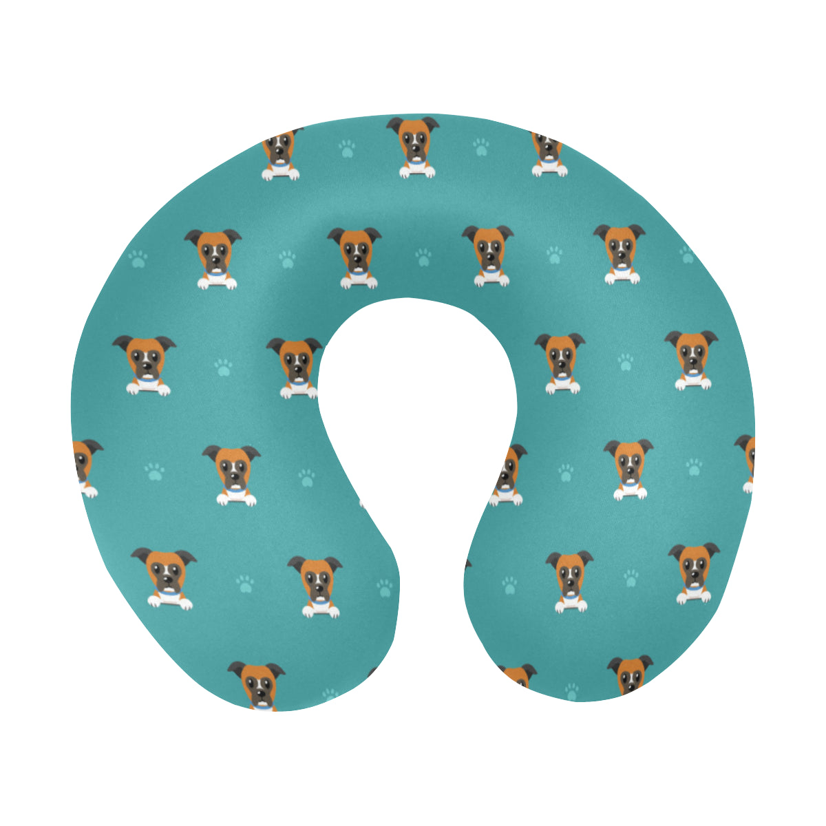 Boxers Pattern Print Design 03 U-Shaped Travel Neck Pillow