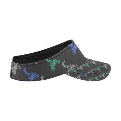 Motocross Pattern Print Design 02 Unisex Sun Visor