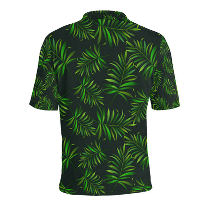 Rainforest Pattern Print Design RF03 Men Polo Shirt
