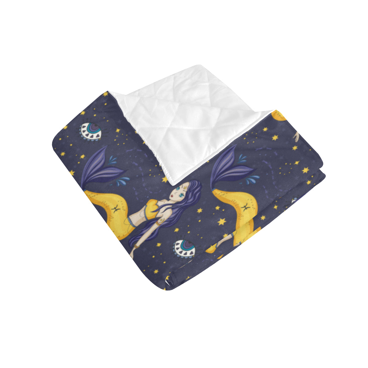 Pisces Pattern Print Design A04 Premium Quilt