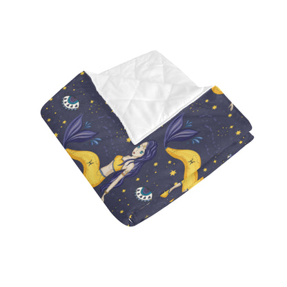Pisces Pattern Print Design A04 Premium Quilt