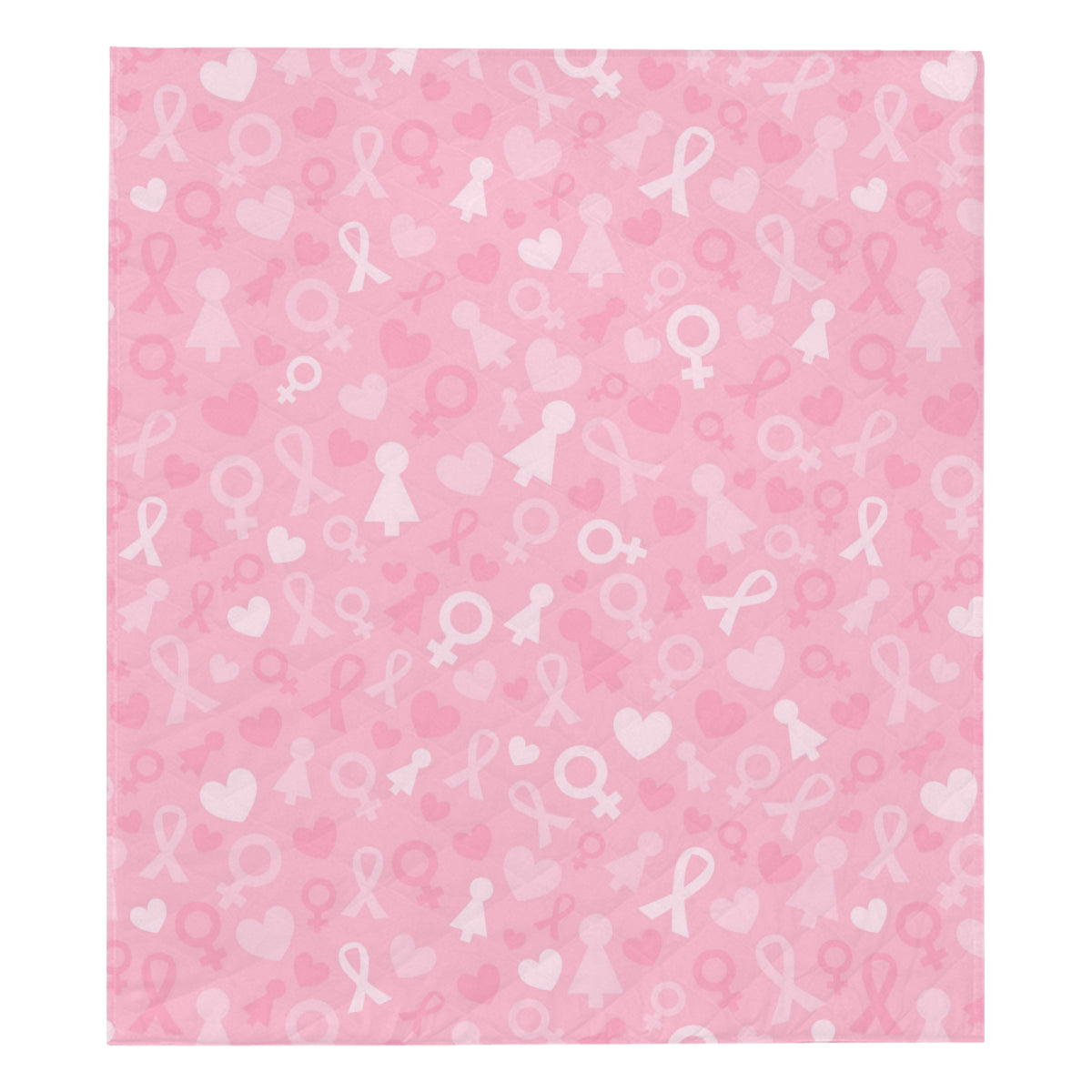 Breast cancer Pattern Print Design 01 Premium Quilt