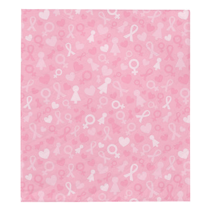Breast cancer Pattern Print Design 01 Premium Quilt