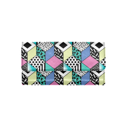 90s Pattern Print Design 3 Women's Trifold Wallet