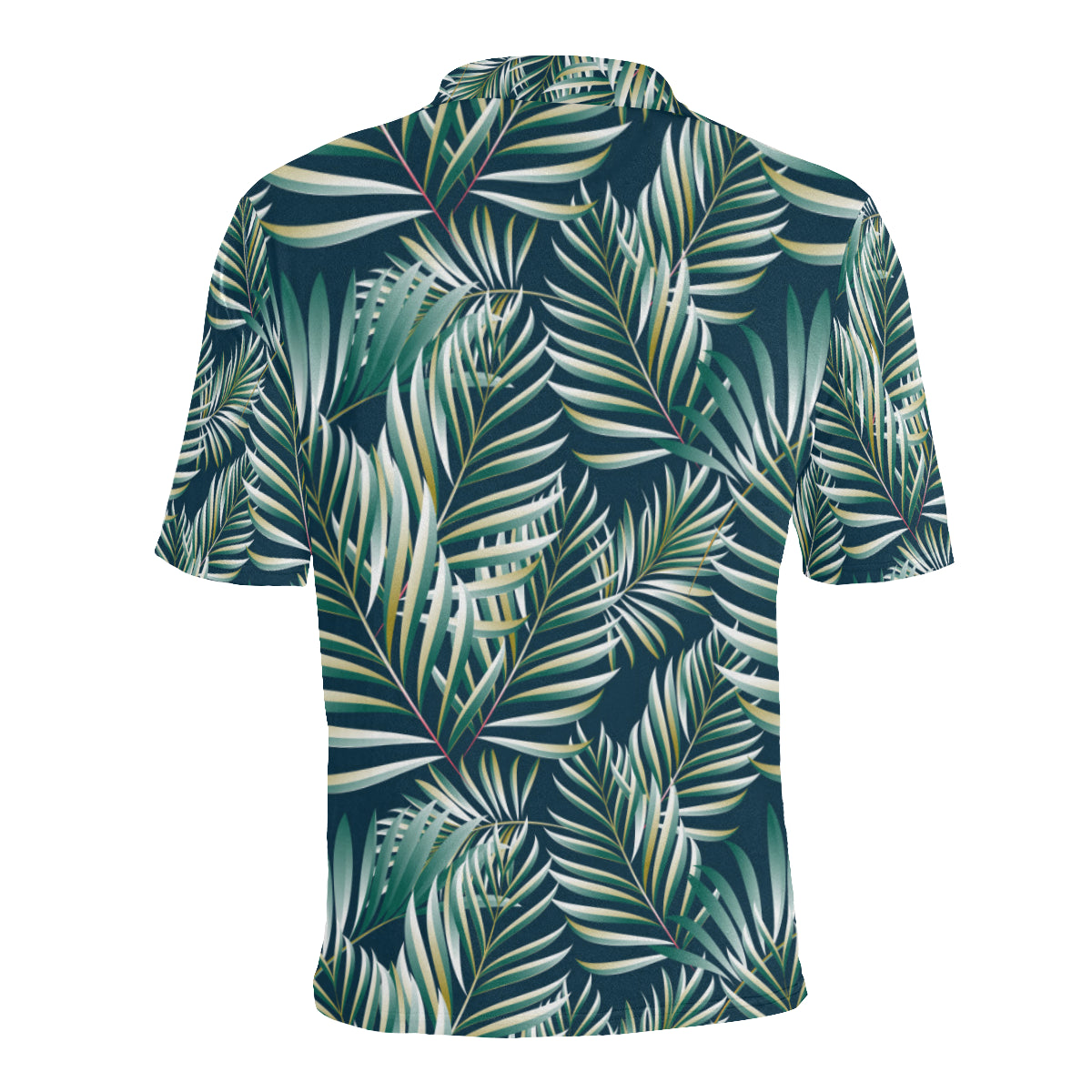 Sun Spot Tropical Palm Leaves hower Curtain Men Polo Shirt