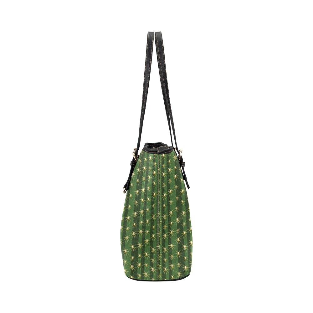 Cactus Skin Print Pattern Leather Tote Bag