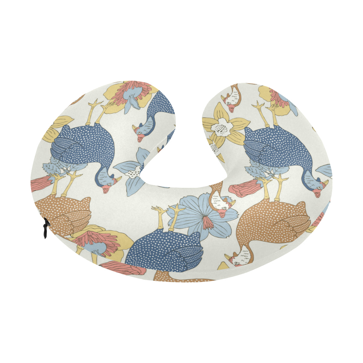 Guinea Fowl Pattern Print Design 01 U-Shaped Travel Neck Pillow