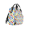 Autism Awareness Pattern Print Design 04 Diaper Bag Backpack