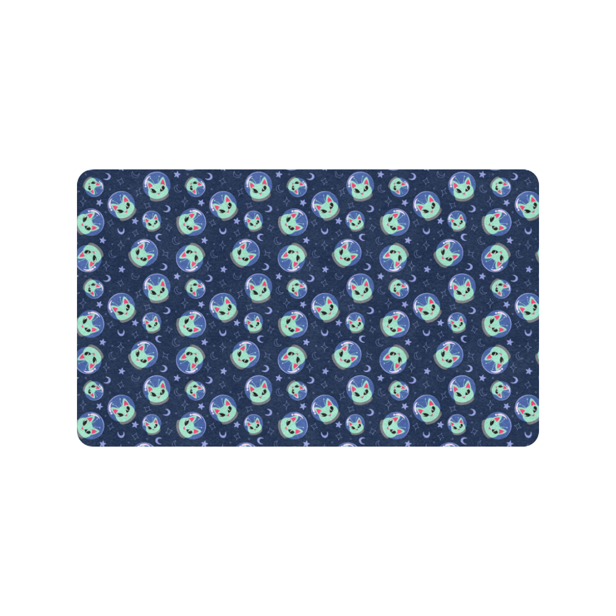 Alien Cat Rubber Doormat