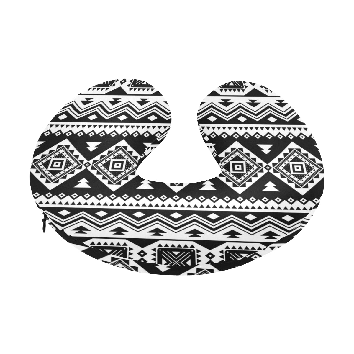 Aztec Pattern Print Design 08 U-Shaped Travel Neck Pillow