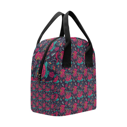 Old School Tattoo Print Insulated Lunch Bag